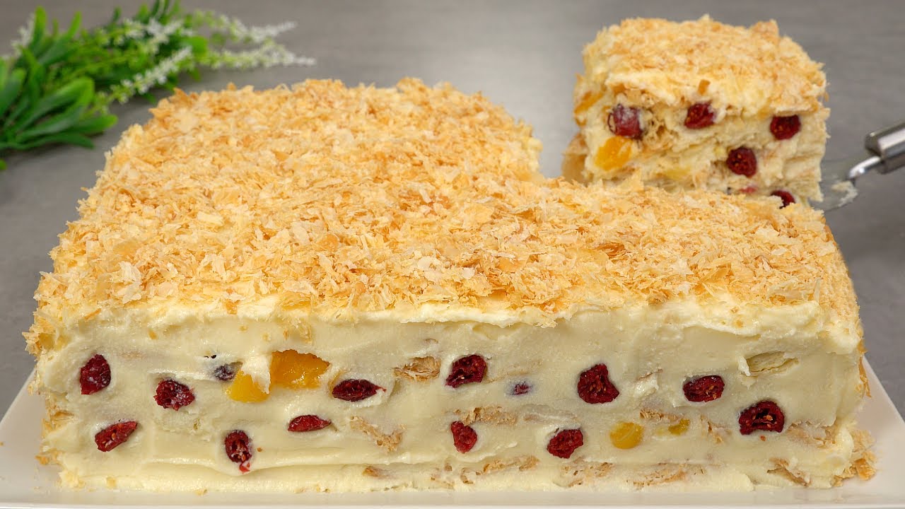 Торт за 5 минут! Вы будете делать этот торт каждый день. торт Наполеон