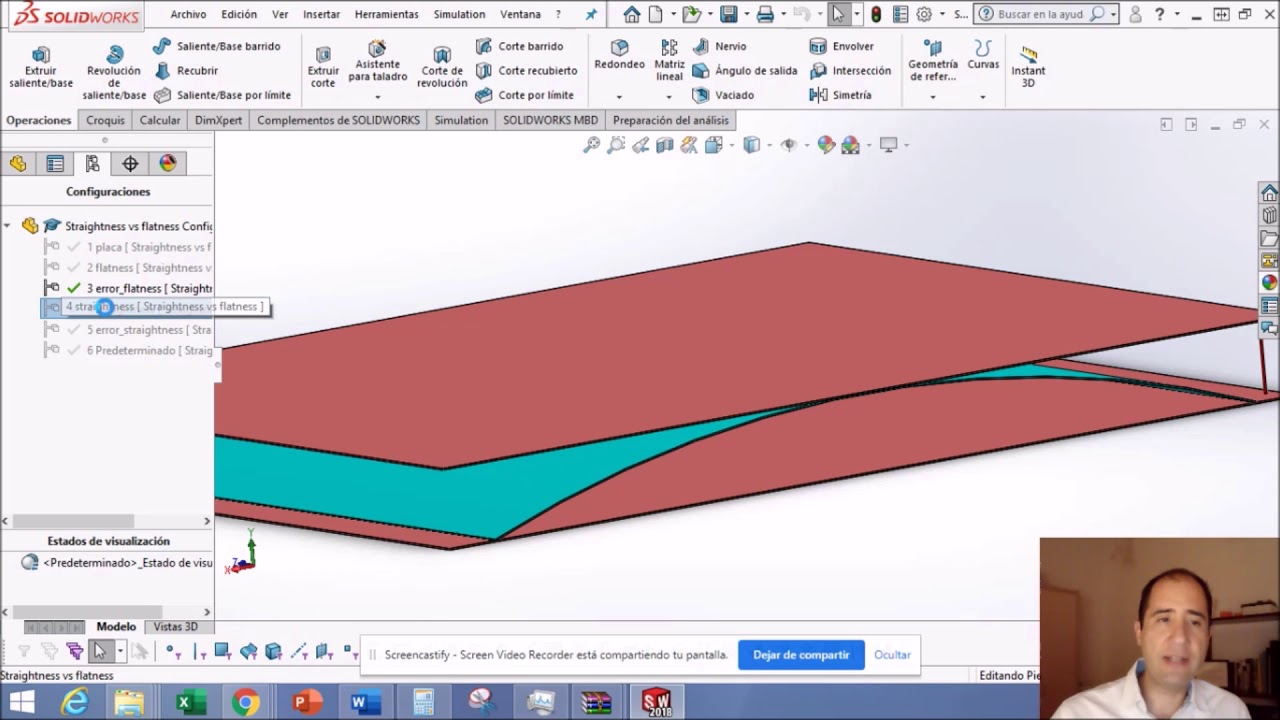¿Cuál es la diferencia entre rectitud y planicidad? (GD&T)