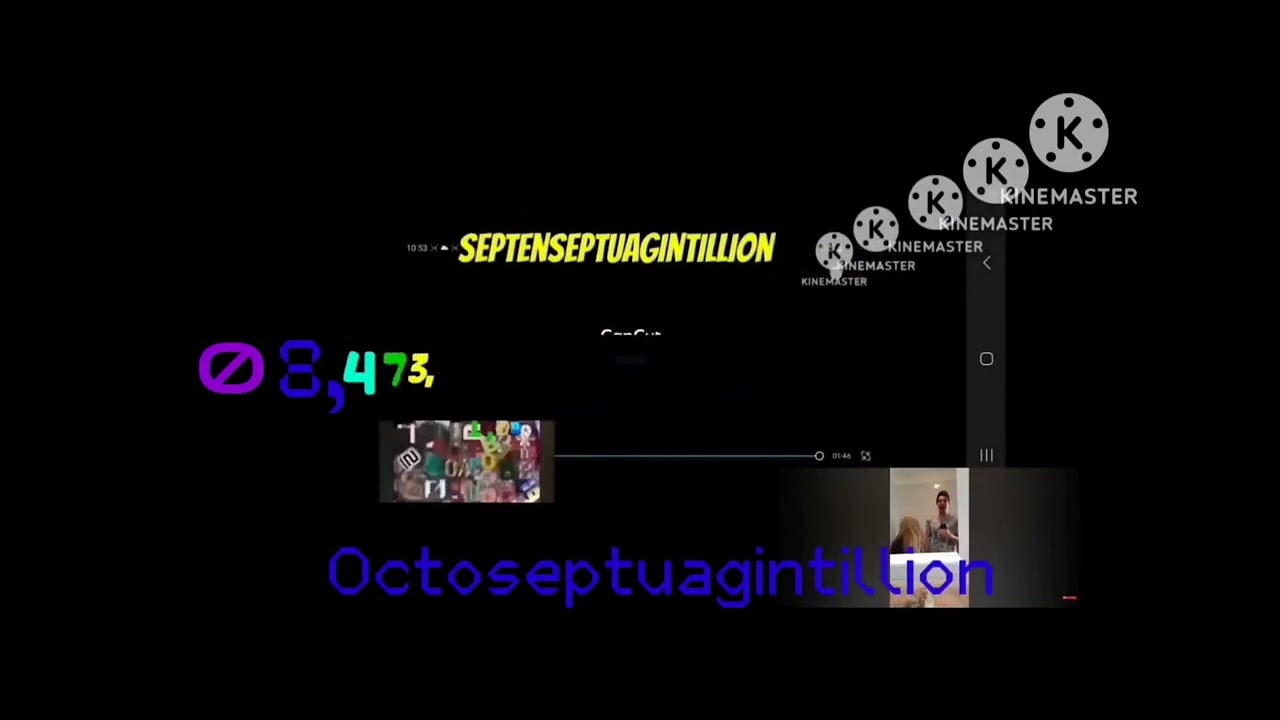 Number 0 to 1 Novemseptuagintillion with sound next octogintillion