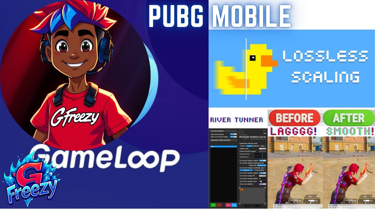 Unlock Smooth Gameplay on PUBG Mobile with Lossless Scaling & RivaTuner - No More Lag!