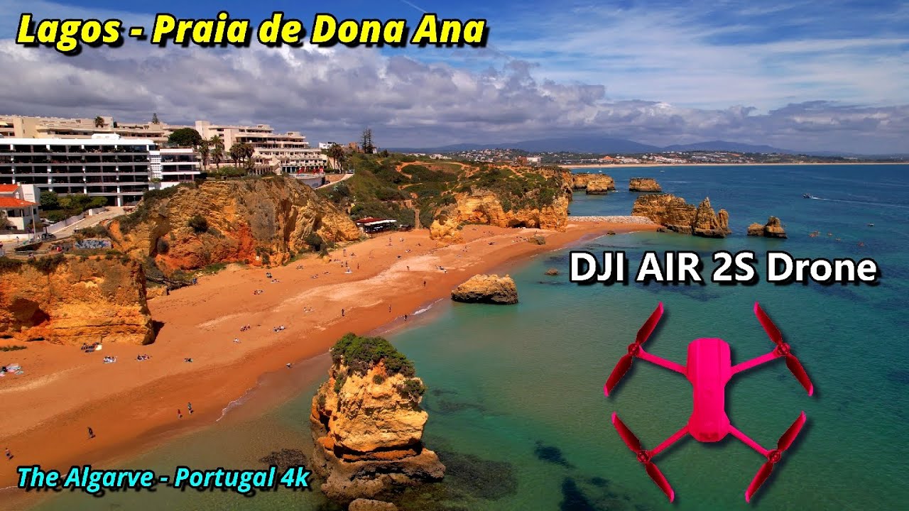 PRAIA DE DONA ANA, ALGARVE PORTUGAL 4k  LAGOS