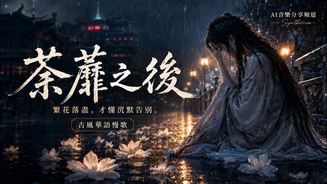 《荼蘼之後》｜中文抒情慢歌｜末路之美與花落之後的沈默告別｜深夜必聽療癒系 | 華語抒情歌 Official | AI音樂分享頻道｜附歌詞