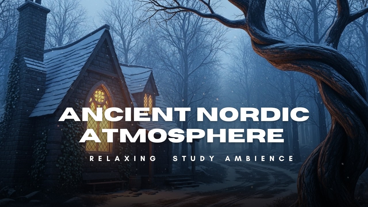 Ancient Nordic Atmosphere | Snowy Castle Fantasy Study Ambience