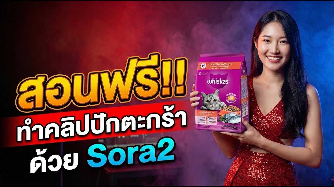 สอนฟรี ทำคลิปปักตะกร้าด้วย Sora2