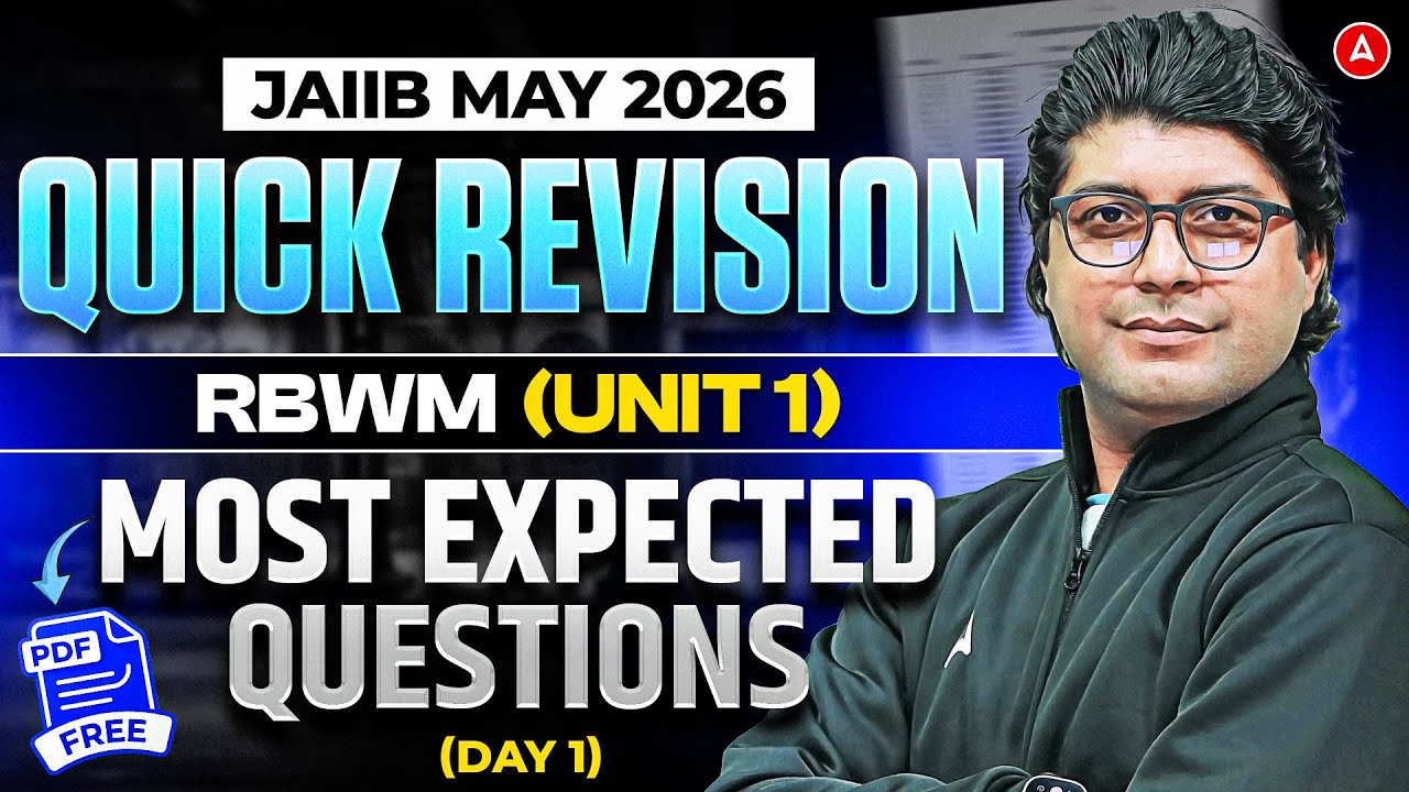 JAIIB Preparation 2026 | JAIIB RBWM Most Expected Questions | RBWM Quick Revision | Praveen Rana