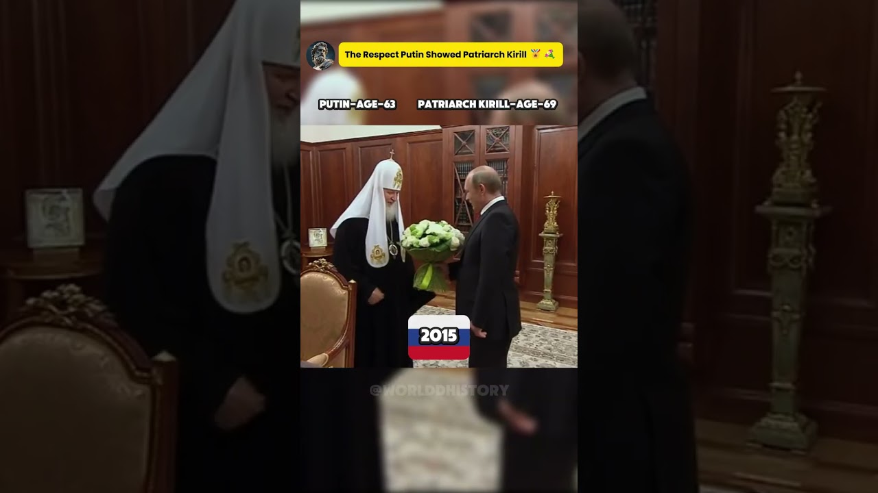 From 2013 to 2026: Putin's Respect for Patriarch Kirill 🏅#putin #shorts #respect