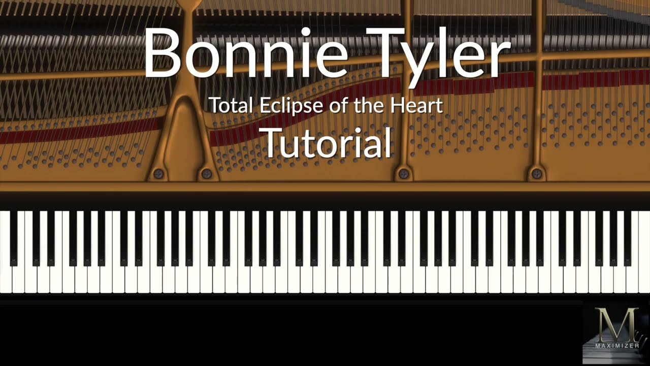 Bonnie   Tyler - Total Eclipse of the Heart - Piano Tutorial / Visualizer