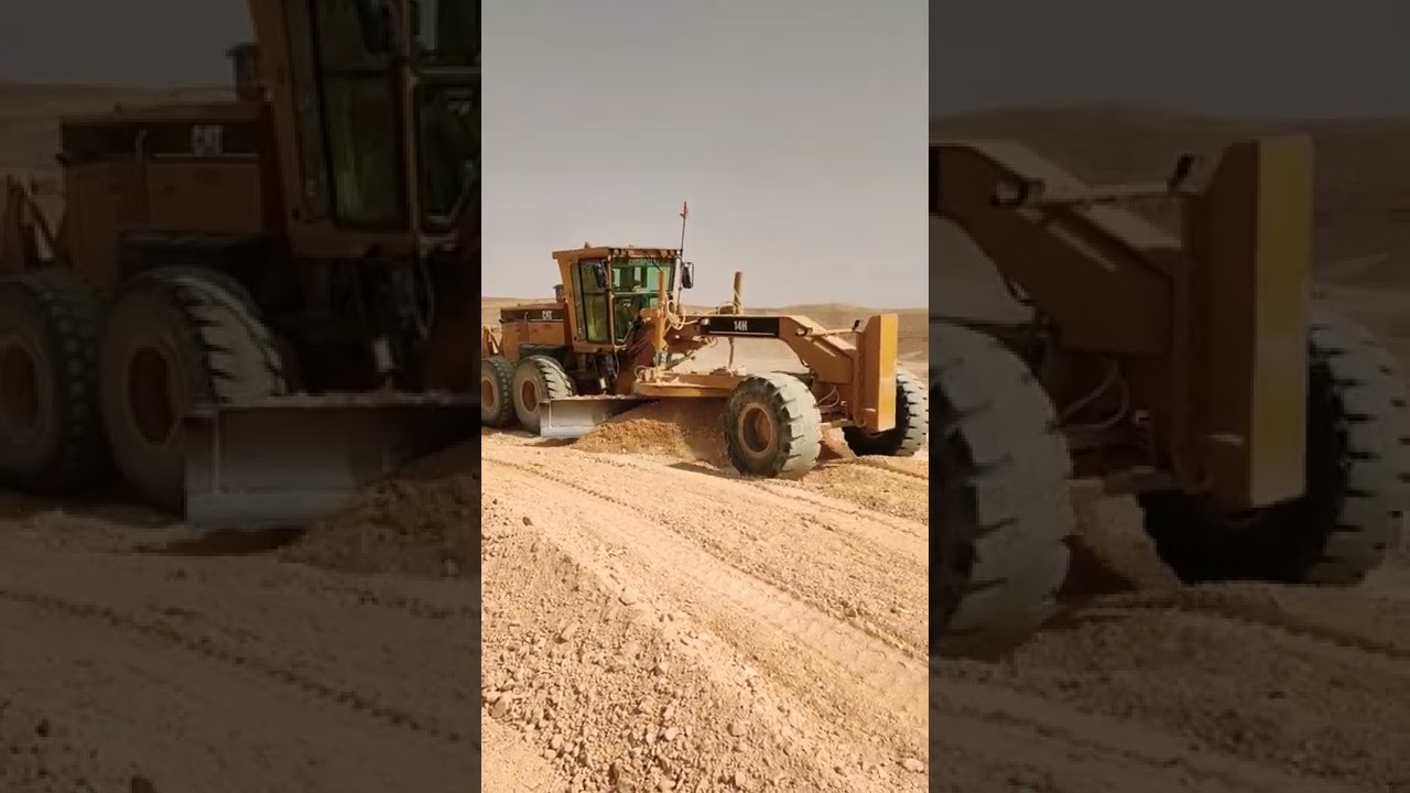 Amazing Motor Grader Operator Spreading Soil Skills I