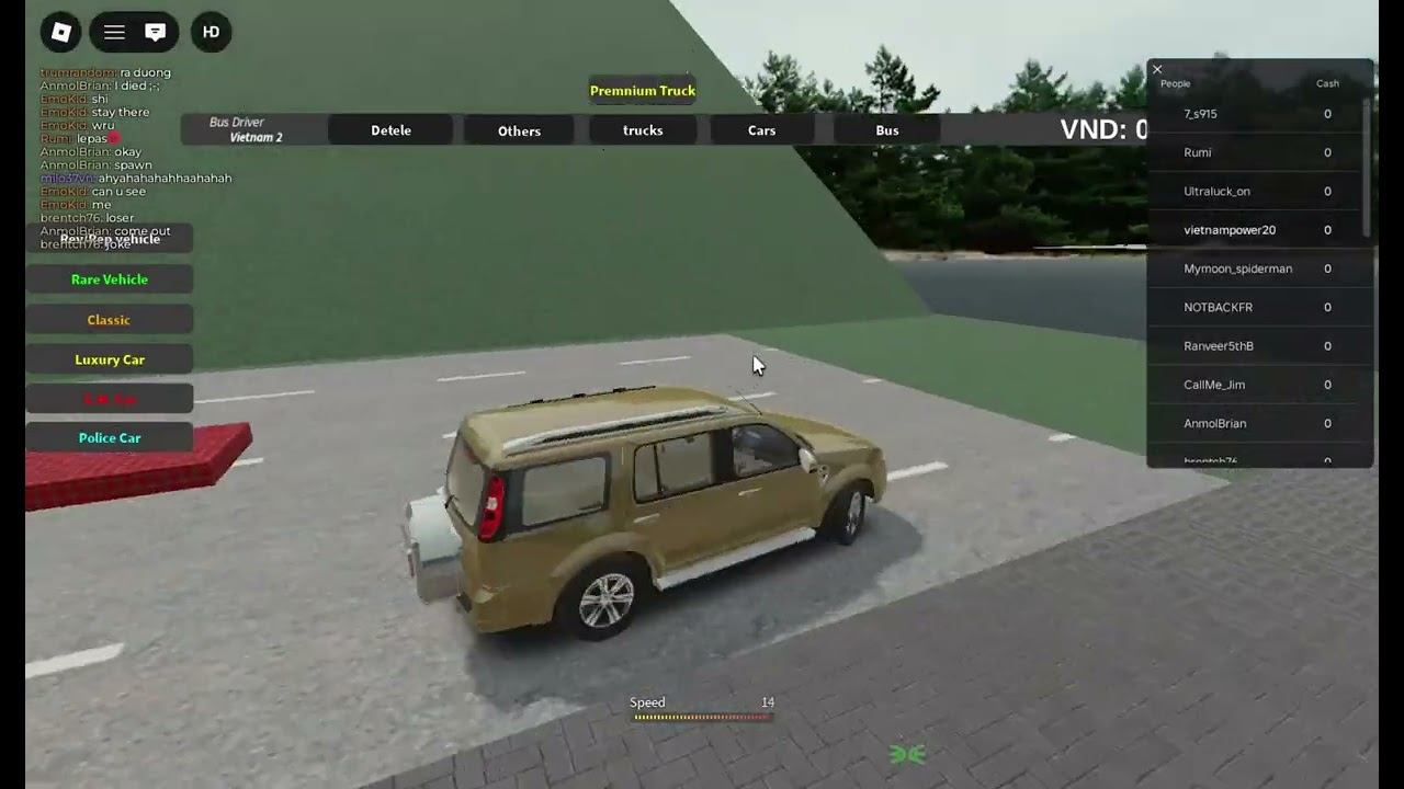 THỬ THÁCH CHẠY XE FORD EVEREST TỪ ĐẦU GAME ĐẾN CUỐI GAME BUS DRIVER VIETNAM 2 #roblox #busdrivervn2