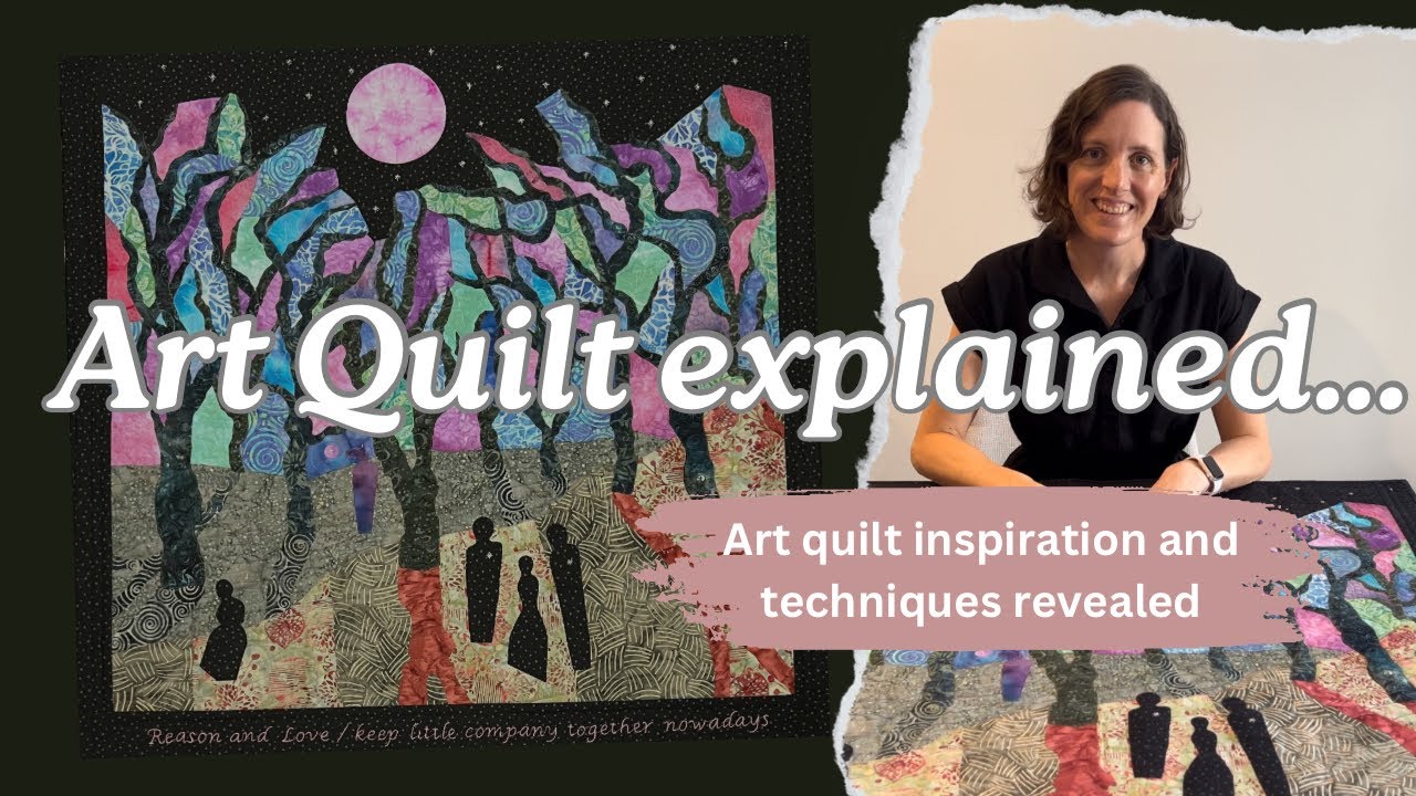 Discussing design idea for themed art quilt competition | quilting techniques for art quilts