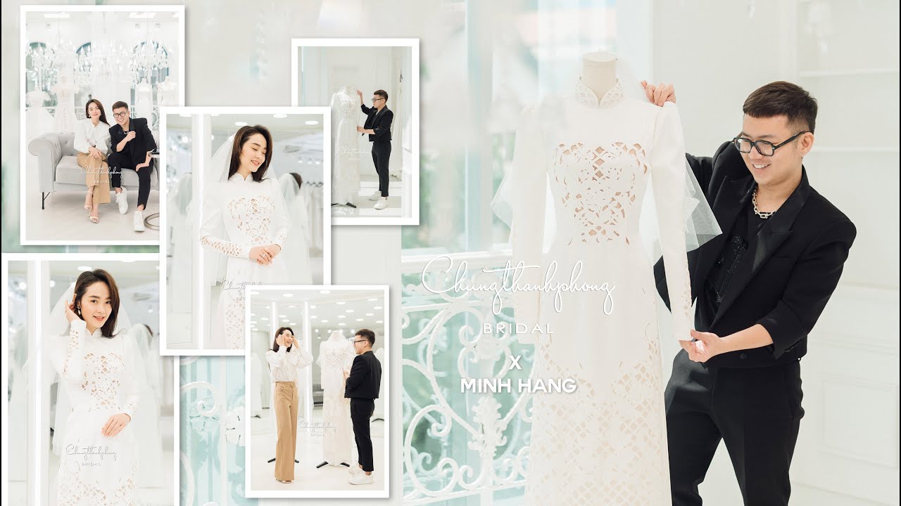 MINH HẰNG VÀ DÀN PHỤ DÂU RẠNG RỠ NGÀY ĐẦU TIÊN NHẬN ÁO DÀI CƯỚI TỪ CHUNG THANH PHONG BRIDAL