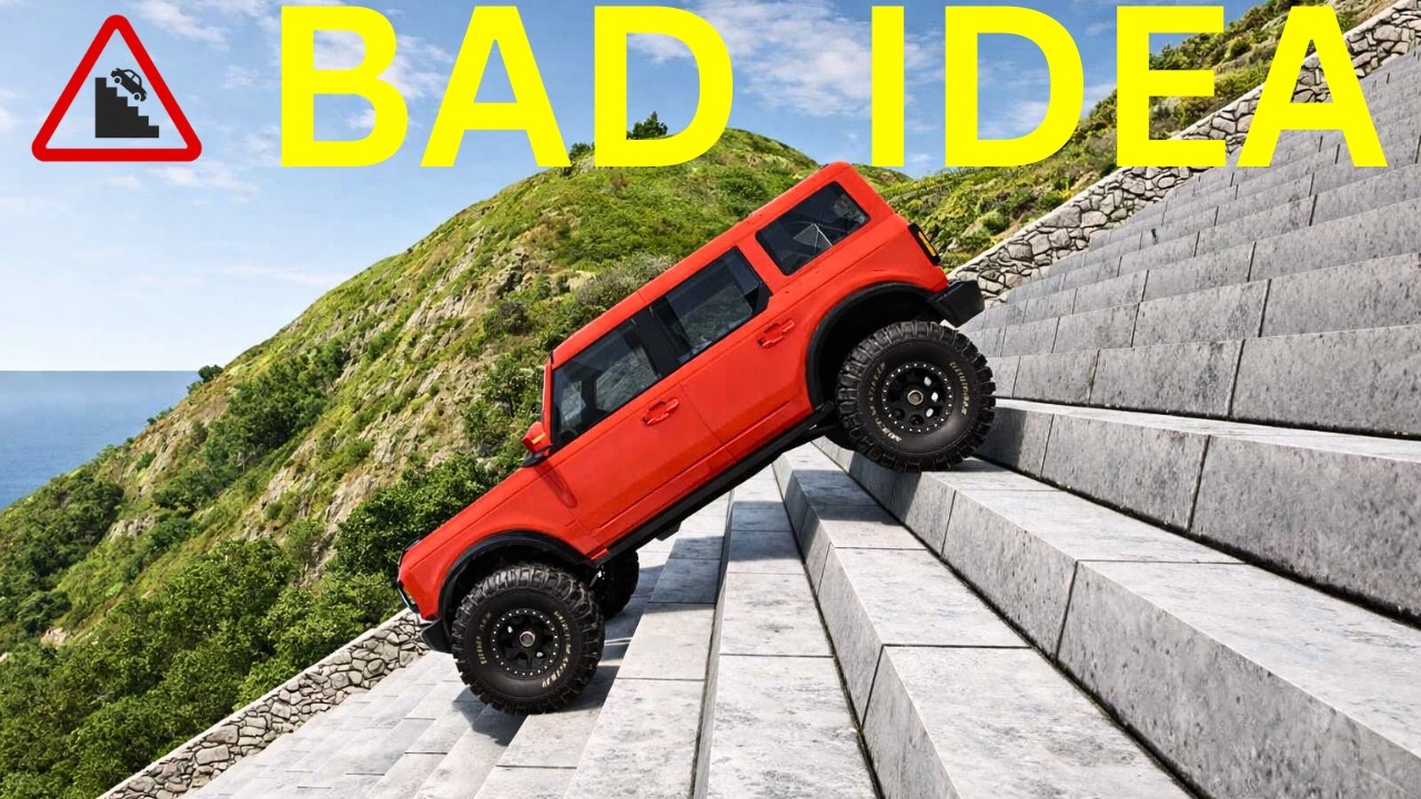 Cars vs Impossible Stairs – Suspension Killer Test | Ep. 01