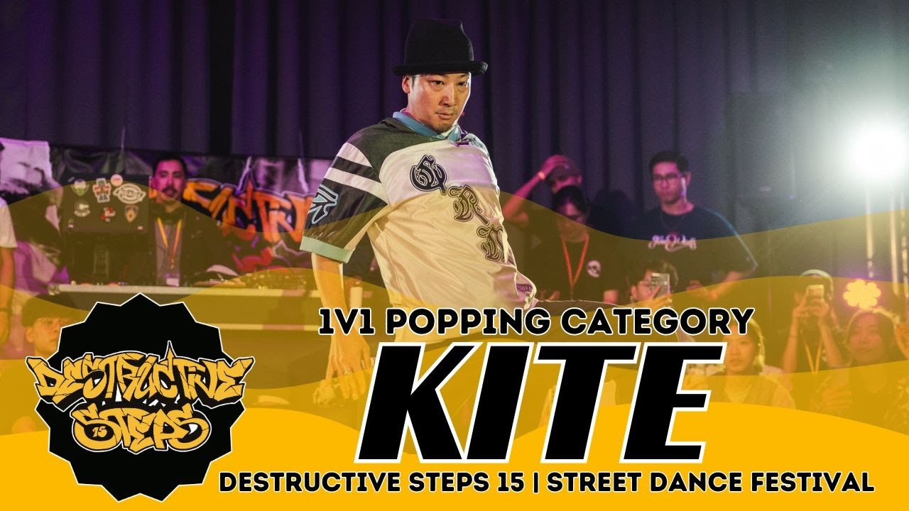 Kite (JPN) | JUDGE SHOWCASE | 1V1 POPPING | DESTRUCTIVE STEPS 15