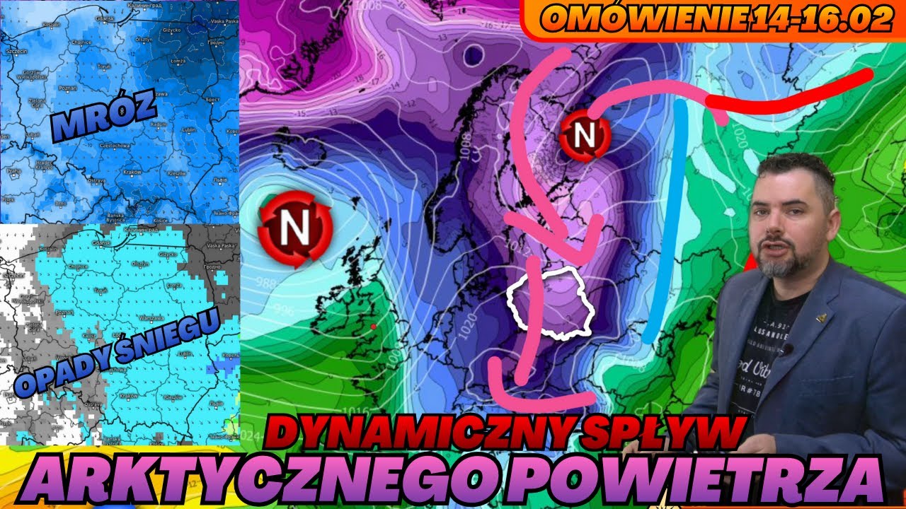 Spływ arktycznych mas powietrza w weekend po przejściu niżu. Mr&oacute;z, opady śniegu. To nie koniec zimy.