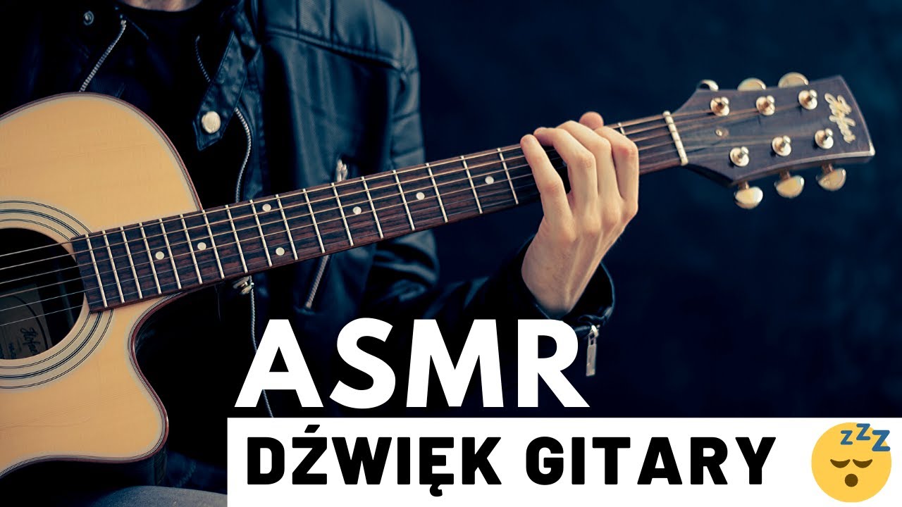 ASMR PO POLSKU 🎸 DŹWIĘK GITARY, SZEPT