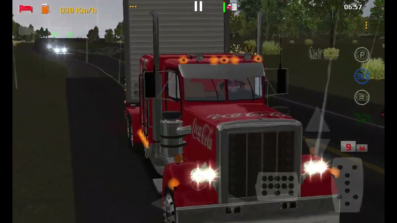 World Truck Driving Simulator. De Estrada de Goiania a Canoinhas. Peterbilt 359.