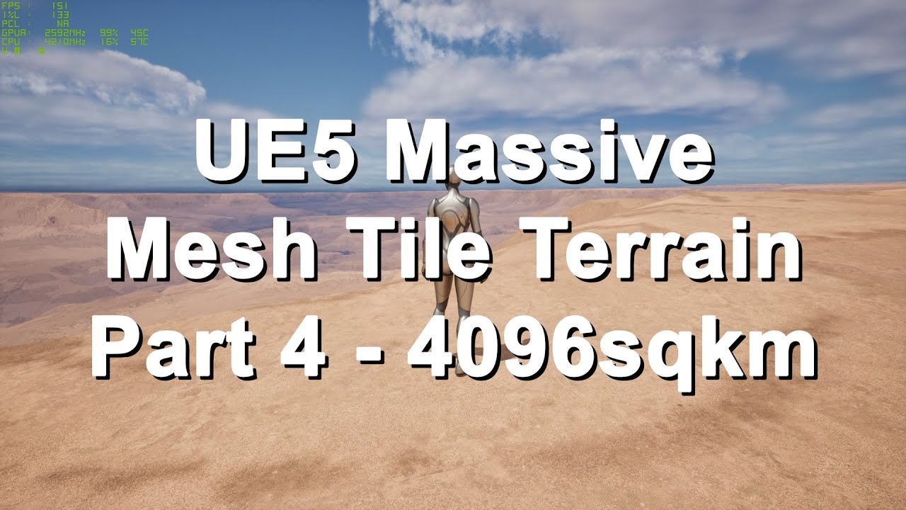 UE5 Mesh Tile TIN Terrain Part 4 4096sqkm