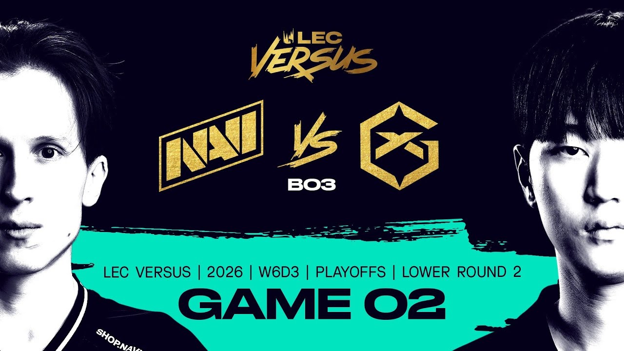 NAVI vs GX | 2026 LEC Versus Playoffs - Lower Bracket Round 2 - Game 2 | Natus Vincere vs GIANTX