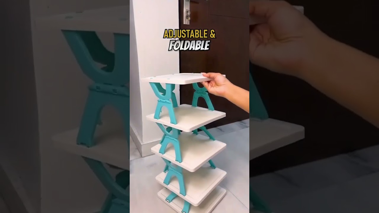 Smart Foldable Shoes Shelf 4 Tier Shoe Rack