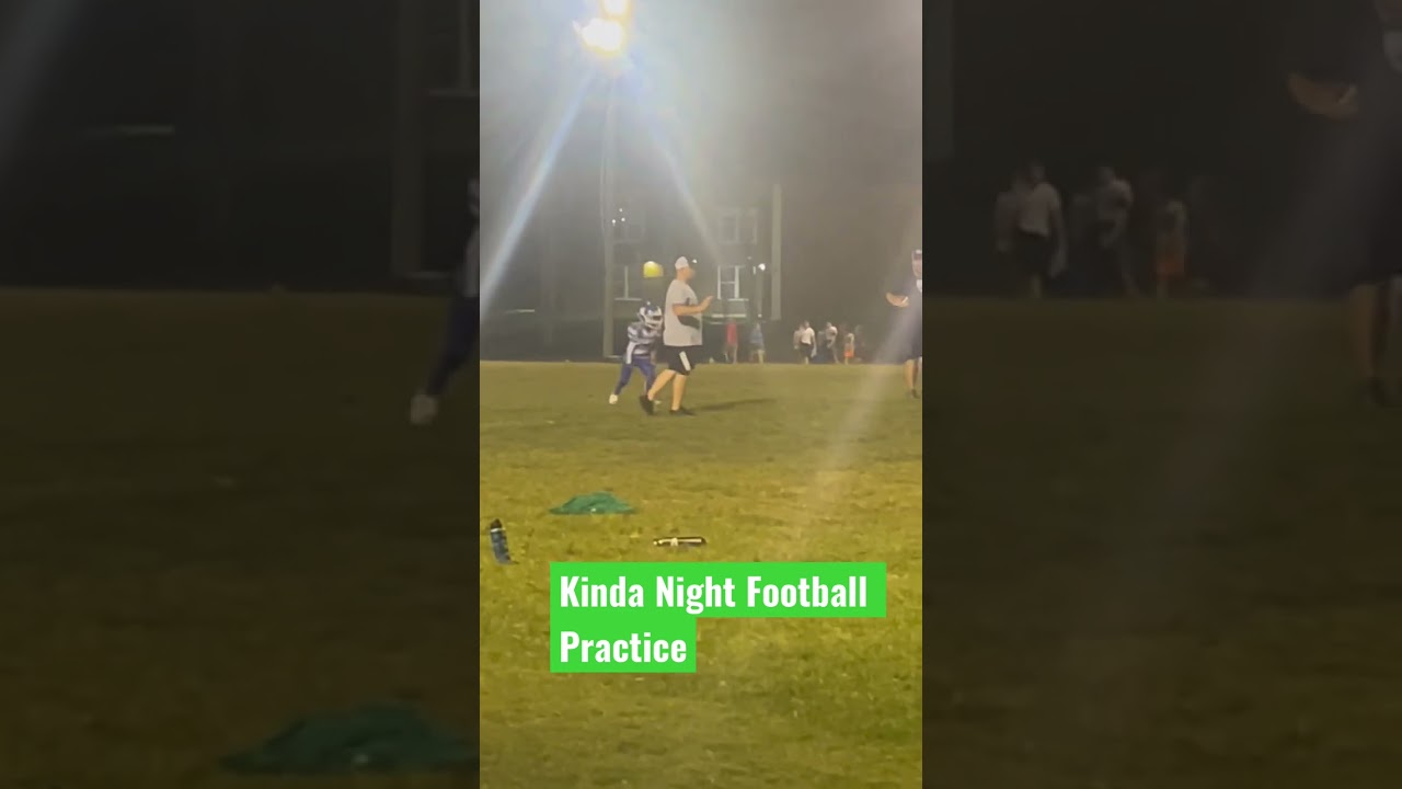 Football Night Practice 4th Grader&rsquo;s #shorts #hawks