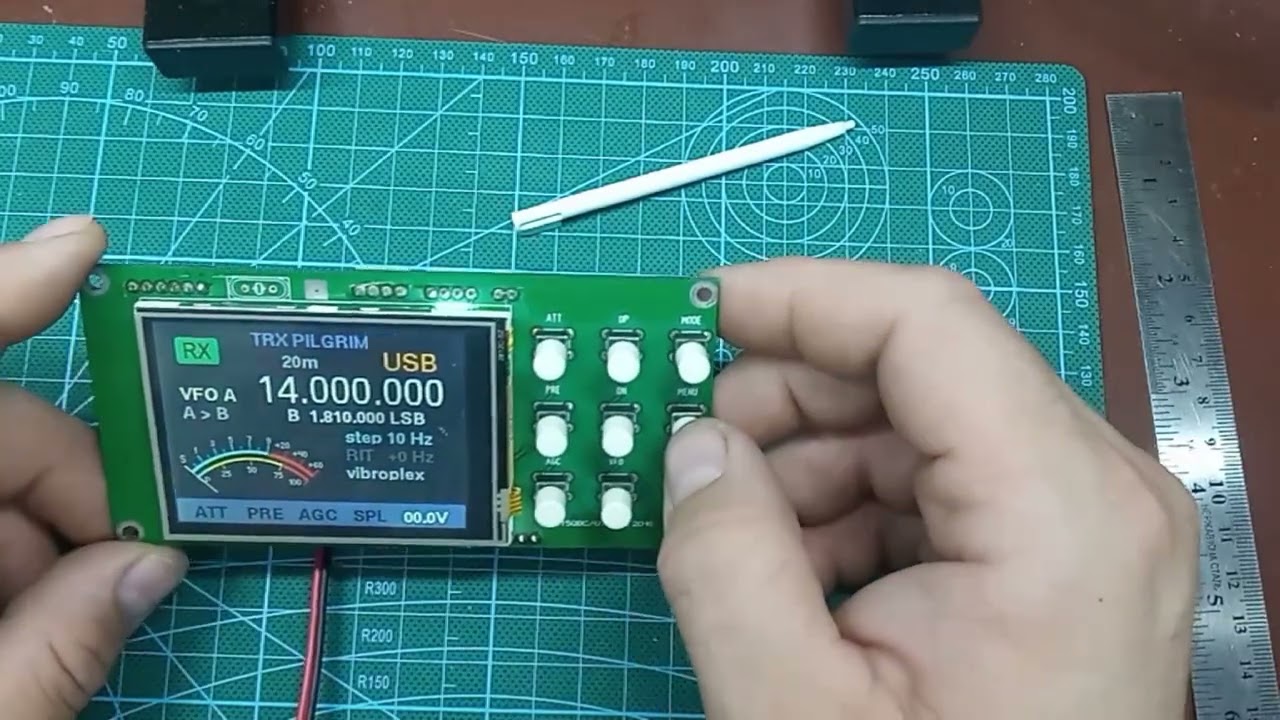 HF EASY КВ синтезатор. HF frequency synthesizer. stm32f103, si5351, дисплей 2.8