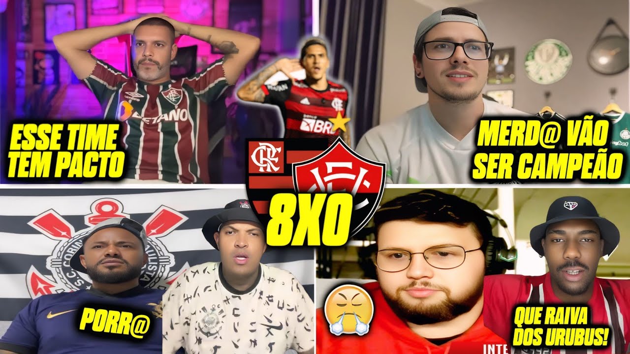 REAÇÕES dos RIVAIS ENLOUQUECIDOS COM O MENGÃO! FLAMENGO 8 x 0 VITÓRIA, VAMOS RIR!?