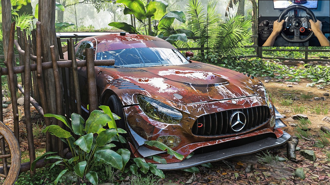 Rebuilding Mercedes-AMG GT3 & Race vs Hypercar - Forza Horizon 5 Stering Wheel Gameplay