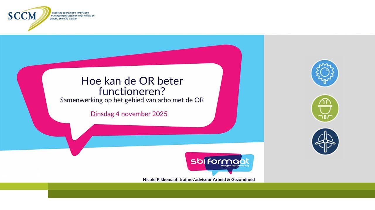 Webinar Hoe kan de OR beter functioneren?