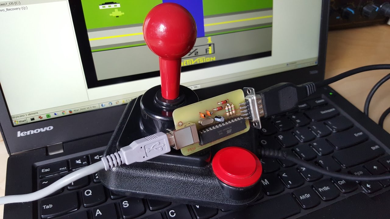 Homemade USB adapter for 9 pin Atari C64 Amiga Joysticks