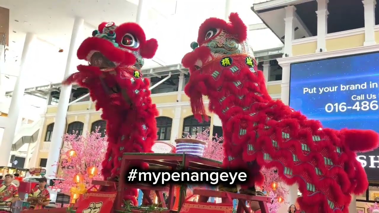 Chinese New Year 2026 Gurney Paragon Penang | Penang Hong Guan Year of the Horse Twin Lion Dance