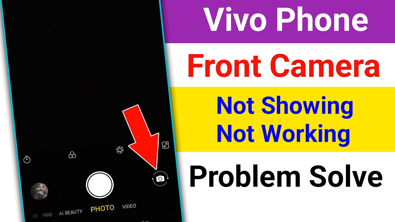 Vivo Phone Front Selfie Camera Not Showing Problem Solve। Vivo Mobile Front Camera Not Working Fix