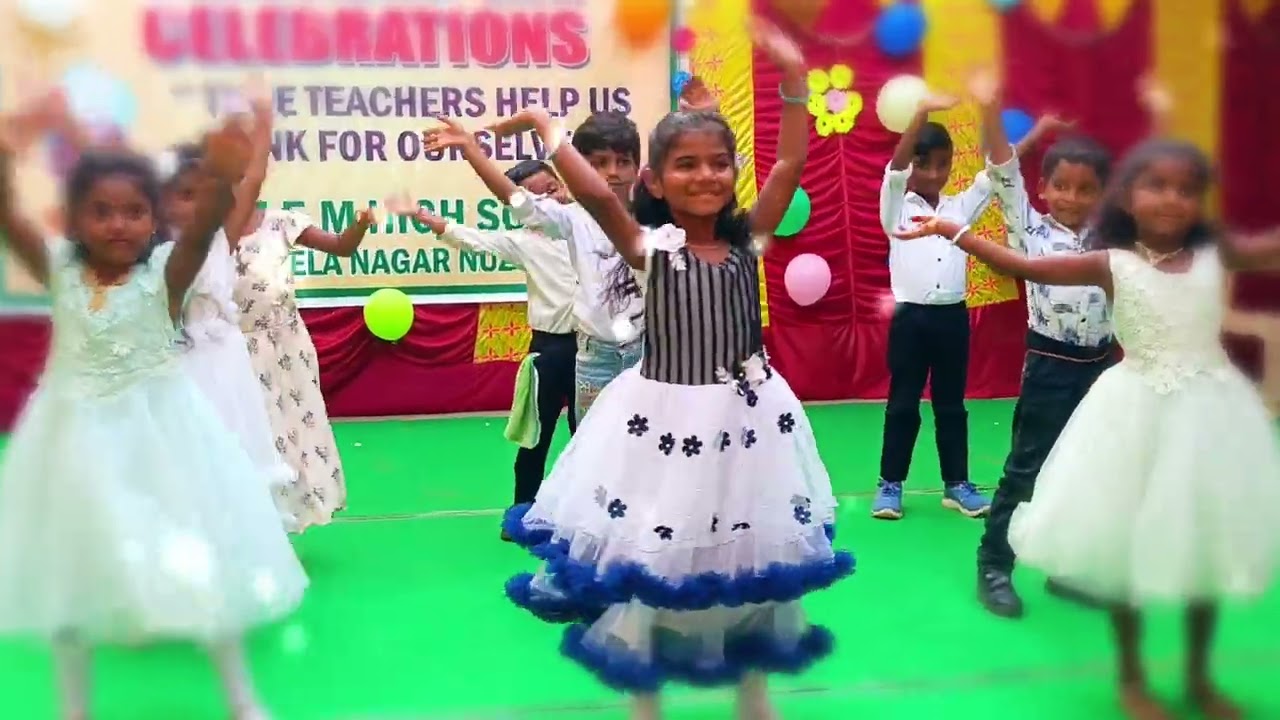 Chota bacha jaan ke & tharagathi remix song/performed by 1st class children on Teacher's day/GEM 