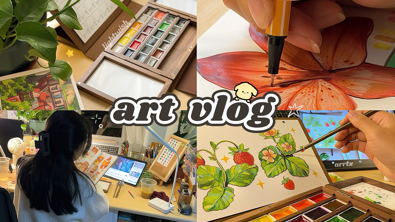 ART VLOG ✧˖°+ dibujos, bloqueo creativo, collabs y estafas 🙊  l ✧˖°  review 🎨 ft.Lightwish & Arrtx
