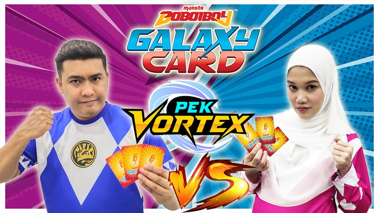 VORTEX BATTLE ! Boboiboy Galaxy Card Pek Vortex-  How to Play - Cara Permainan