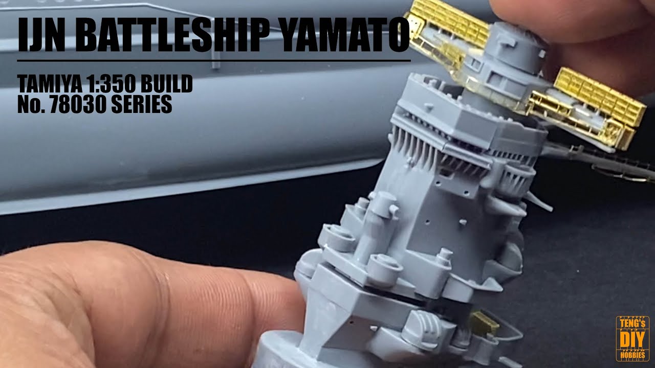 IJN Battleship Yamato Build Tamiya 1:350 - Part 4 - The Bridge