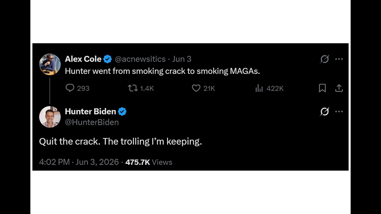 Hunter Biden&rsquo;s Viral Social Media Comeback Uses Humor To Roast MAGA Critics