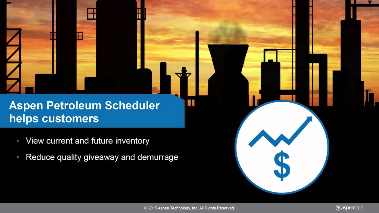 Aspen Petroleum Scheduler – Your One-Stop Shop for Refinery Scheduling