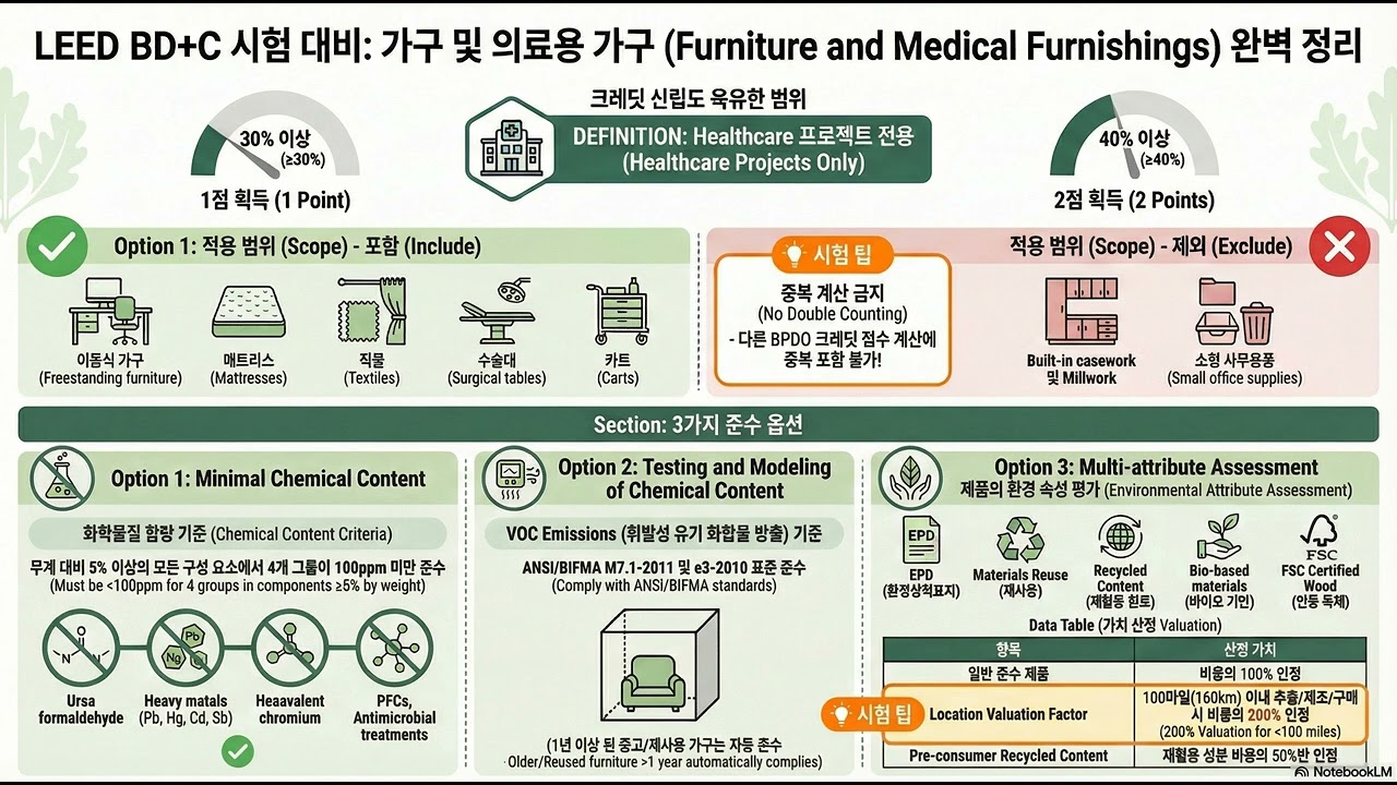 [LEEDv4] AP BD+C Materials and Resources  Building Life Cycle  + Furniture + Design Flexibility