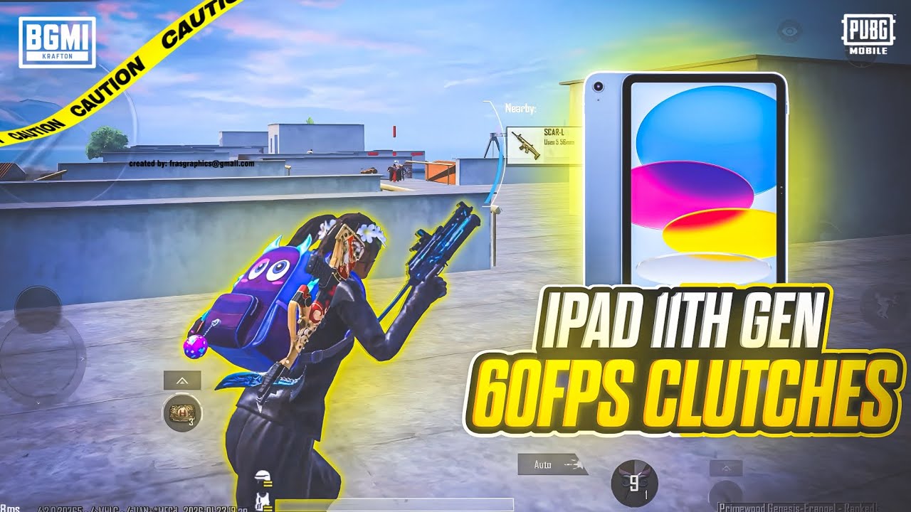 SOLO VS SQUADS CLUTCHES⚡ || IPAD 11TH GEN(A16) BGMI TEST || VIZOM