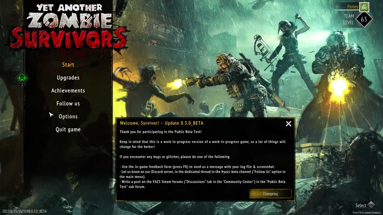 Tank Rank 3 - Solo Run Public Beta | Yet Another Zombie Survivors | Died in the new map!