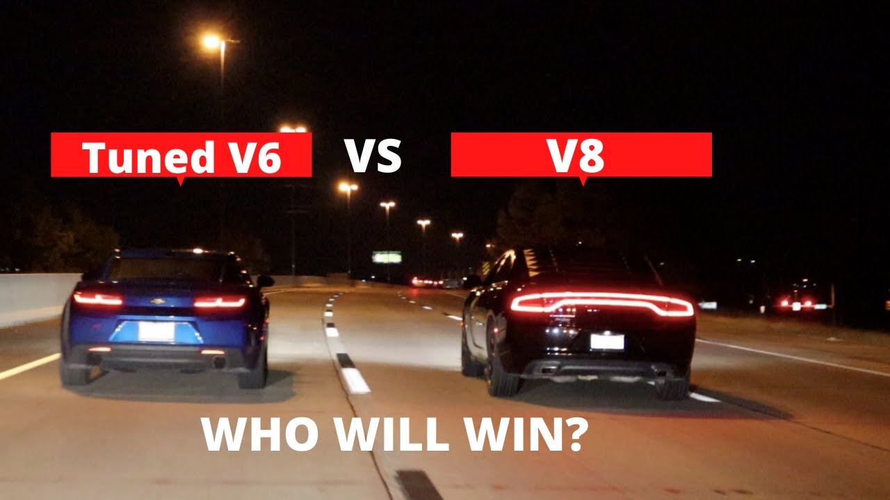 TUNED V6 camaro calls out V8!! *Money on the line* 👀