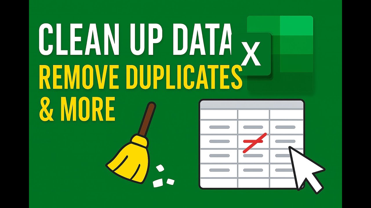 How to Clean Up Your Data in Excel, Remove Duplicates and More!