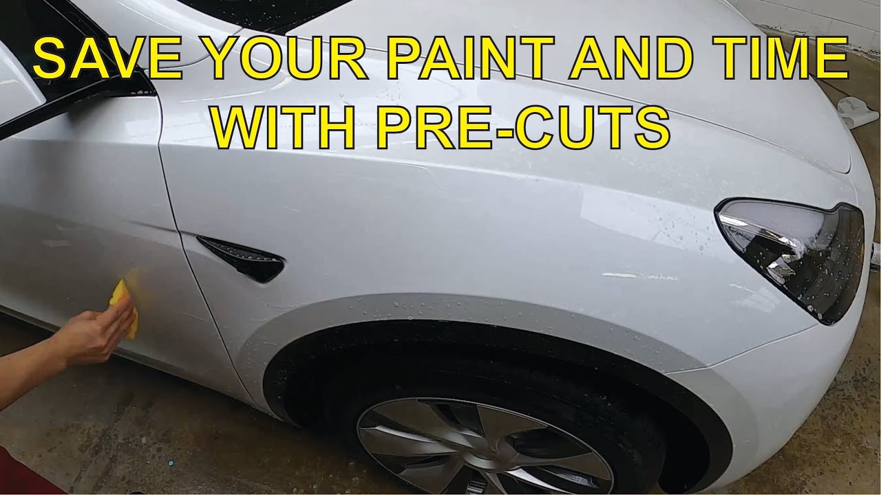 Save your Paint and Time with Pre-Cuts! Tesla Model Y Fender Pre-Cut Installation.