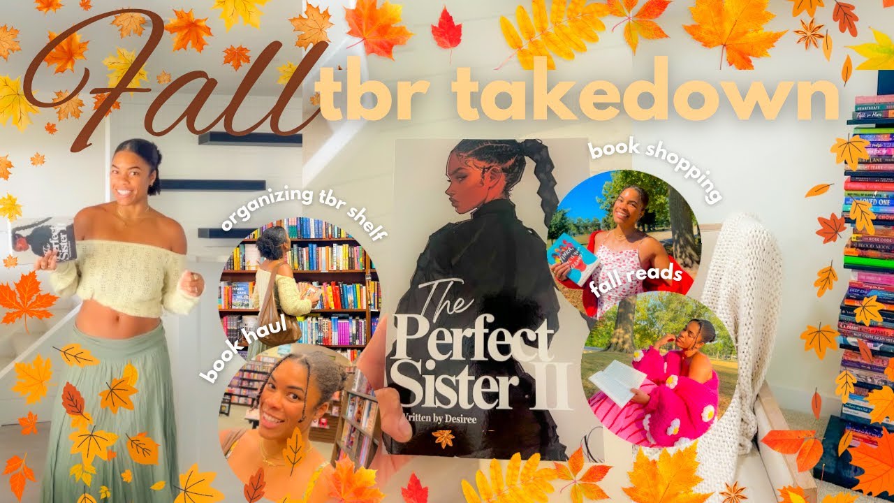 fall tbr takedown ☕️🕯️ reading fall books from different genres, book shopping + haul