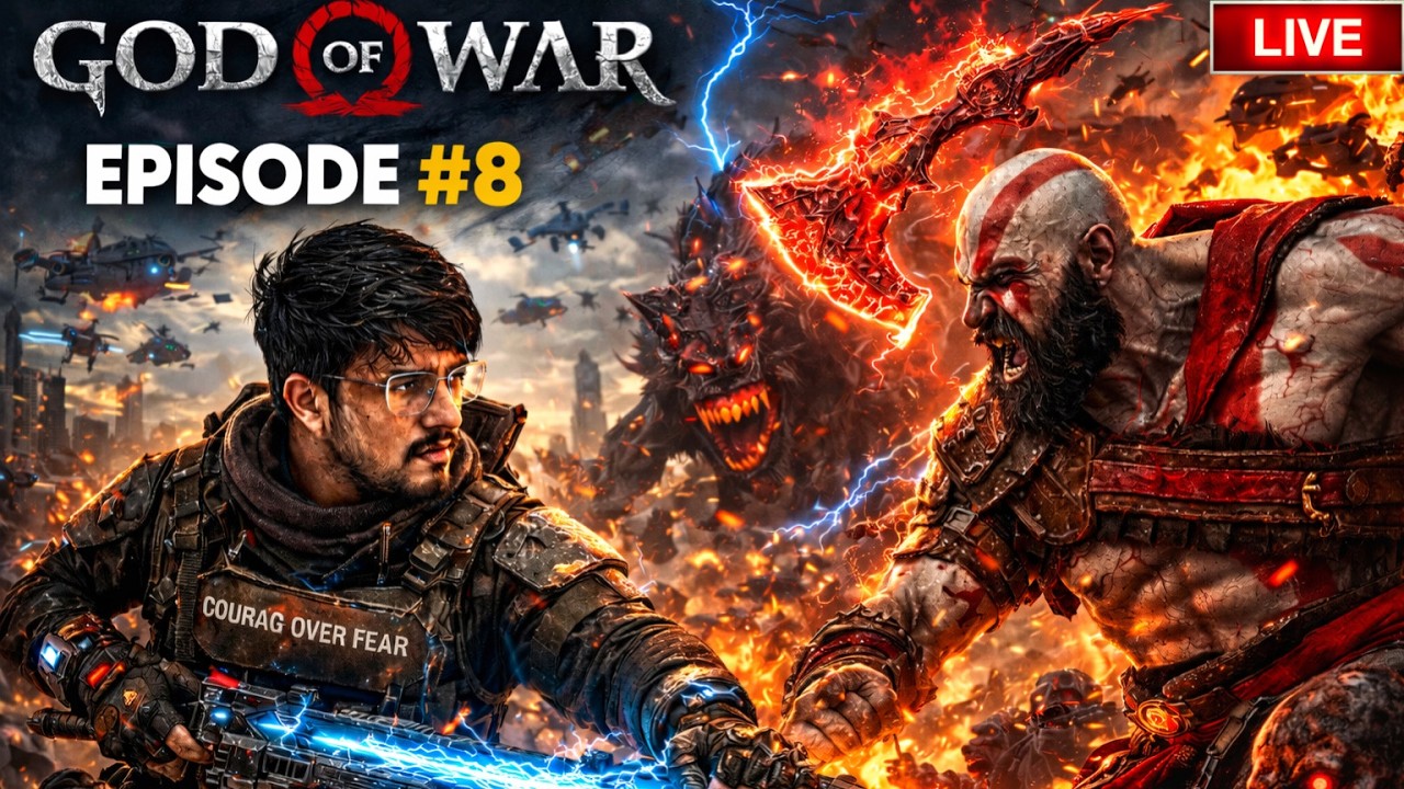 GOD OF WAR EPISODE 8 | KRATOS VS ME 😈🔥 | Full Hindi Gameplay | #godofwar #shortslive