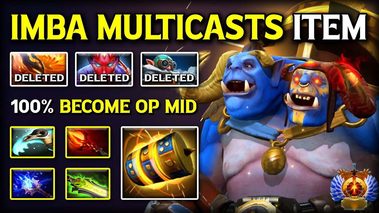 100% BECOME OP MID Ogre Magi With Lvl5 Dagon + Ethereal Blade IMBA Multicasts Item Destroys All DotA