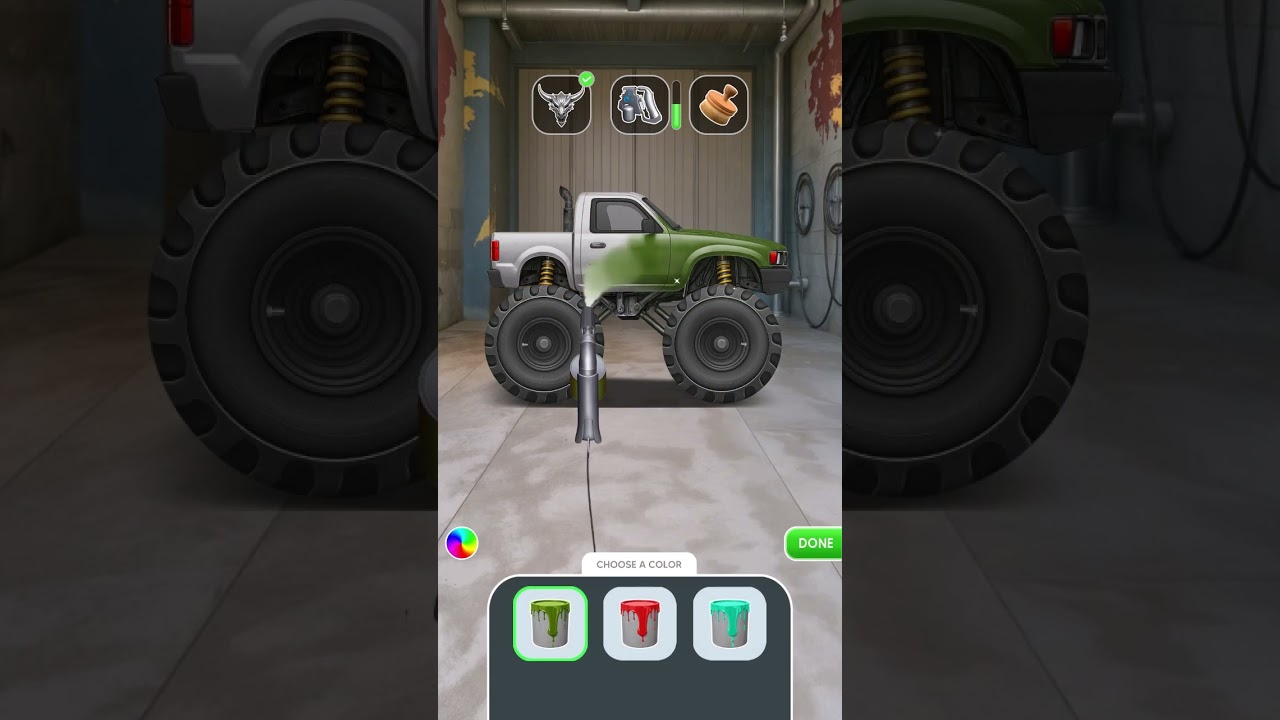 Car Wash II Auto Repair Garage II Monster Truck
