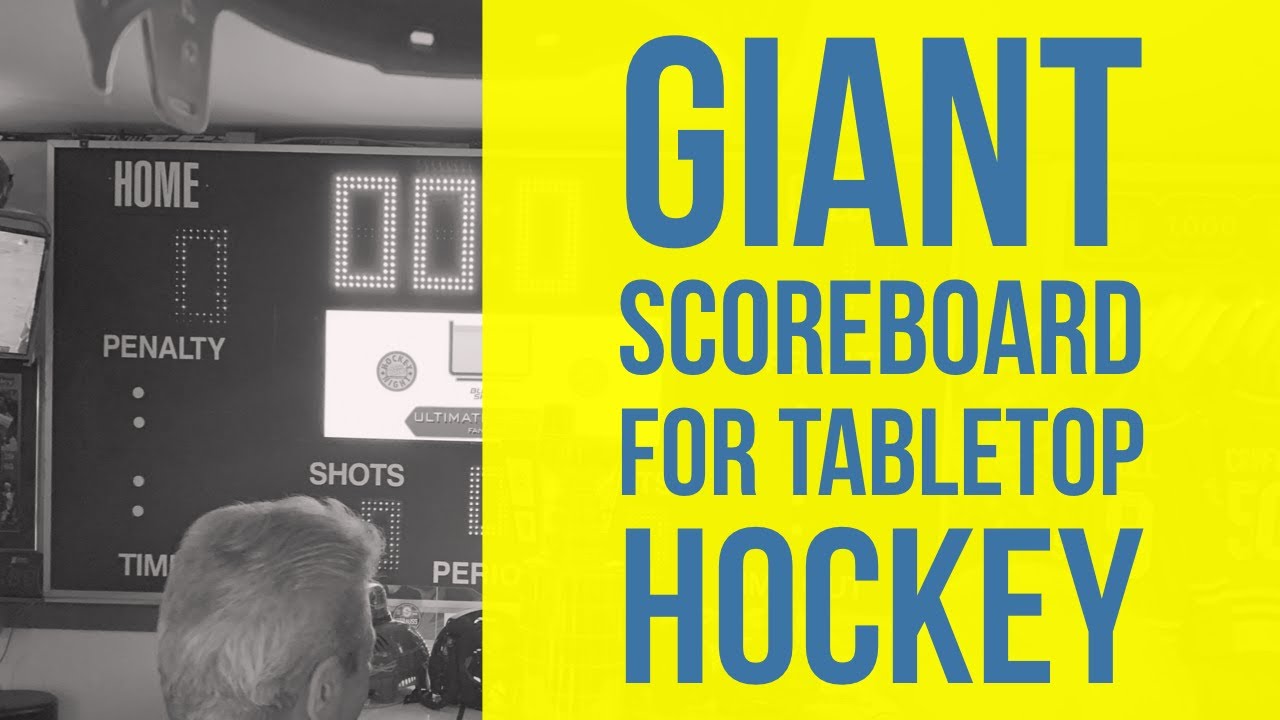 GIANT SCOREBOARD for World's Largest Tabletop Hockey Game
