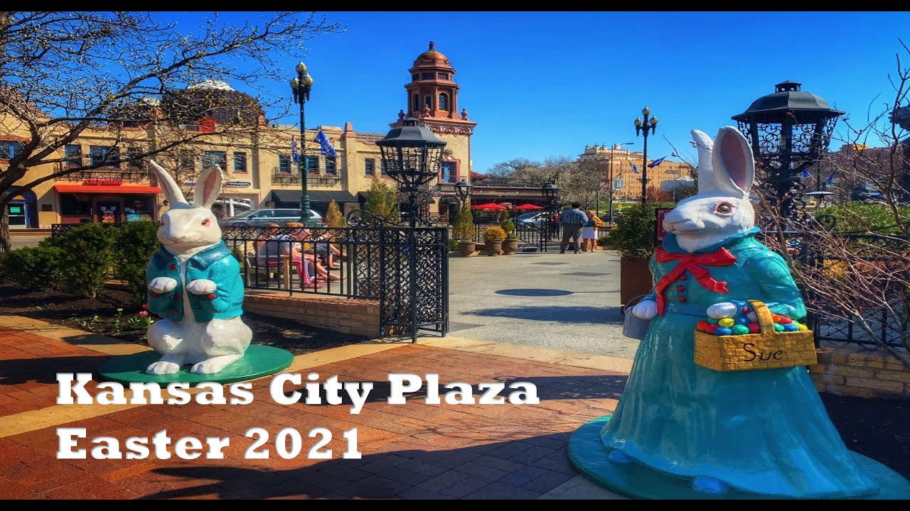 Kansas City Country Club Plaza – Spring 2021: Wandering Walks of Wonder Slow TV Walking Tour 4K
