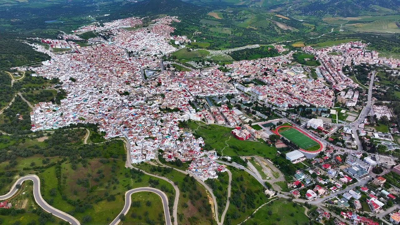 Ouazzene vue du ciel